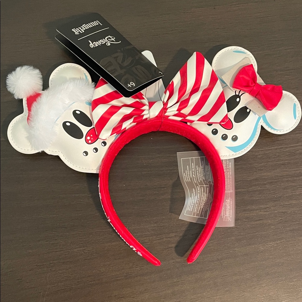 Disney Loungefly Mickey Mouse Snowman Holiday Ears
